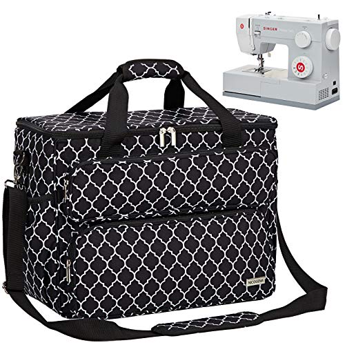 NICOGENA Sewing Machine Carrying Case, Universal Travel Tote Bag with