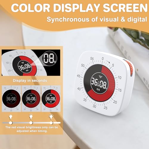 Visual Timer for Kids, Timers for Classroom, Digital Timer with 60