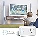 Mailiya Smart Plug Mini, Wi-Fi Switch Outlet Socket, No Hub Required, Compatible with Alexa, Wireless Remote Control your Devices from Anywhere, Mini Size Occupies Only One Socket - UL Listed
