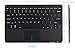 MoKo Wireless Bluetooth Keyboard with Touchpad for Microsoft Surface Pro 3 12 Inch Tablet, Black