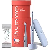 hum by Colgate Smart Electric Toothbrush Kit, Rechargeable Sonic Toothbrush with Travel Case, Blue