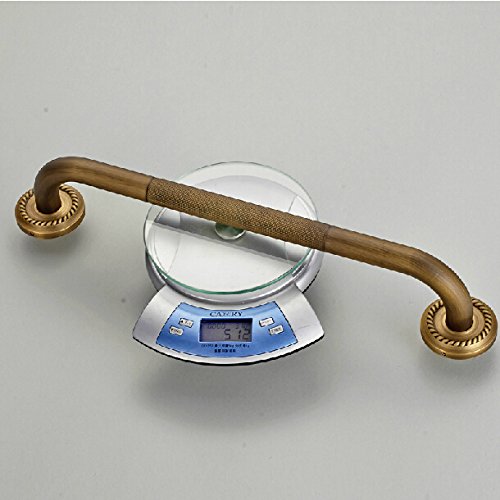 Leyden Wall Mount Antique Brass Material Grab Bar Bathroom Accessories - Thumbnail 4
