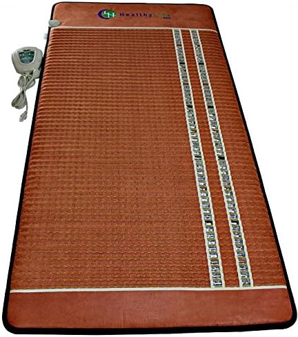 TAO Sauna Floor Mat Pad 80 Inch x 40 Inch PEMF FAR Infrared Healing Heat Tourmaline, Amethyst, Obsidian Therapy Stones, Manage Pain, Wired Remote Control, TAO-MAT-7224-P