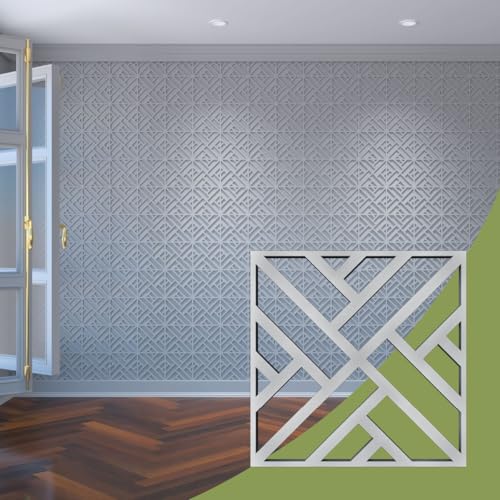 Killeen Decorative Fretwork Acrylic Wall Panels, Extra Small, 7 3/8" W x 7 3/8"…
