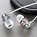 Earbuds Ear Buds in Ear Headphones Wired Earphones with Microphone Mic Stereo and Volume Control Waterproof Wired Earphone for iPhone Samsung Android Mp3 Players Tablet Laptop 3.5mm Audio