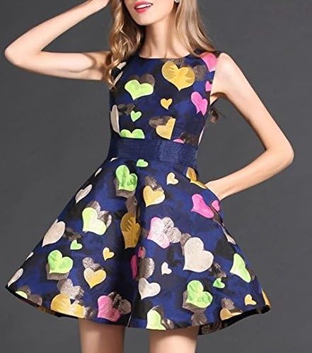 Amazon インポート ピンク Import Pink ネイビー ピンク イエロー グリーン ハート ワンピース パーティー ドレス M 服 ファッション小物 通販