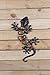 LIFFY Metal Gecko Wall Decor 15inch Outdoor Lizard Wall Art Hanging Sculpture for Patio or Fence, Pretty Gift Idea Make Your Garden Unique and Warm