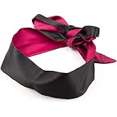 Ukissim Soft Satin Eye Mask Blindfold Comfortable Sleeping Masks - 59 in x 2.8 in