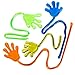 Glitter Sticky Hands - Bulk Pack of 72, Assorted Colored Stretchy Sticky Fingers for Kids for Fun, Sensory Toys, Stocking Stuffers and Birthday Party Favor Supplies by Bedwina