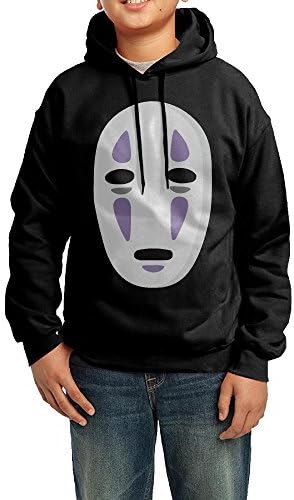 Anime NO FACE MASK Youth Pullover Hood Fleece Crew Sweatshirt SweatshirtX-Large