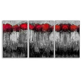 Canvas Wall Art Abstract Cloud Tree Pictures Home Wall Decorations for Bedroom Living Room Oil Paintings Canvas Prints Framed - 16"x24" x 3 Panels