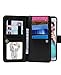 Crosspace Compatible with Galaxy S6 Edge+ Plus [5.7 inch,2015 Release] Wallet Case Premium PU Leather 2-in-1 Protective Shell with Credit Card Holder/Slots and Wrist Lanyard (Black)