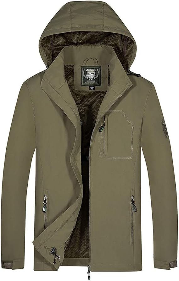 mens waterproof jacket with detachable hood