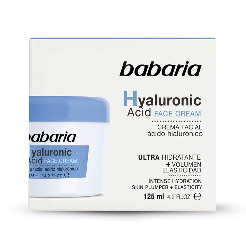 Babaria Hyaluronic Acid Crema Facial Ultrahidratante, Fresh, 125