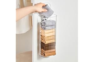 Wall Mounted Underwear Storage Box, Clear Multifunctional Organizer with No Installation Required, for Bedroom, Bathroom & Cl