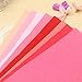 KINGSO Assorted Color Felt Fabric Sheets Patchwork Sewing DIY Craft 30x30cm Red Series