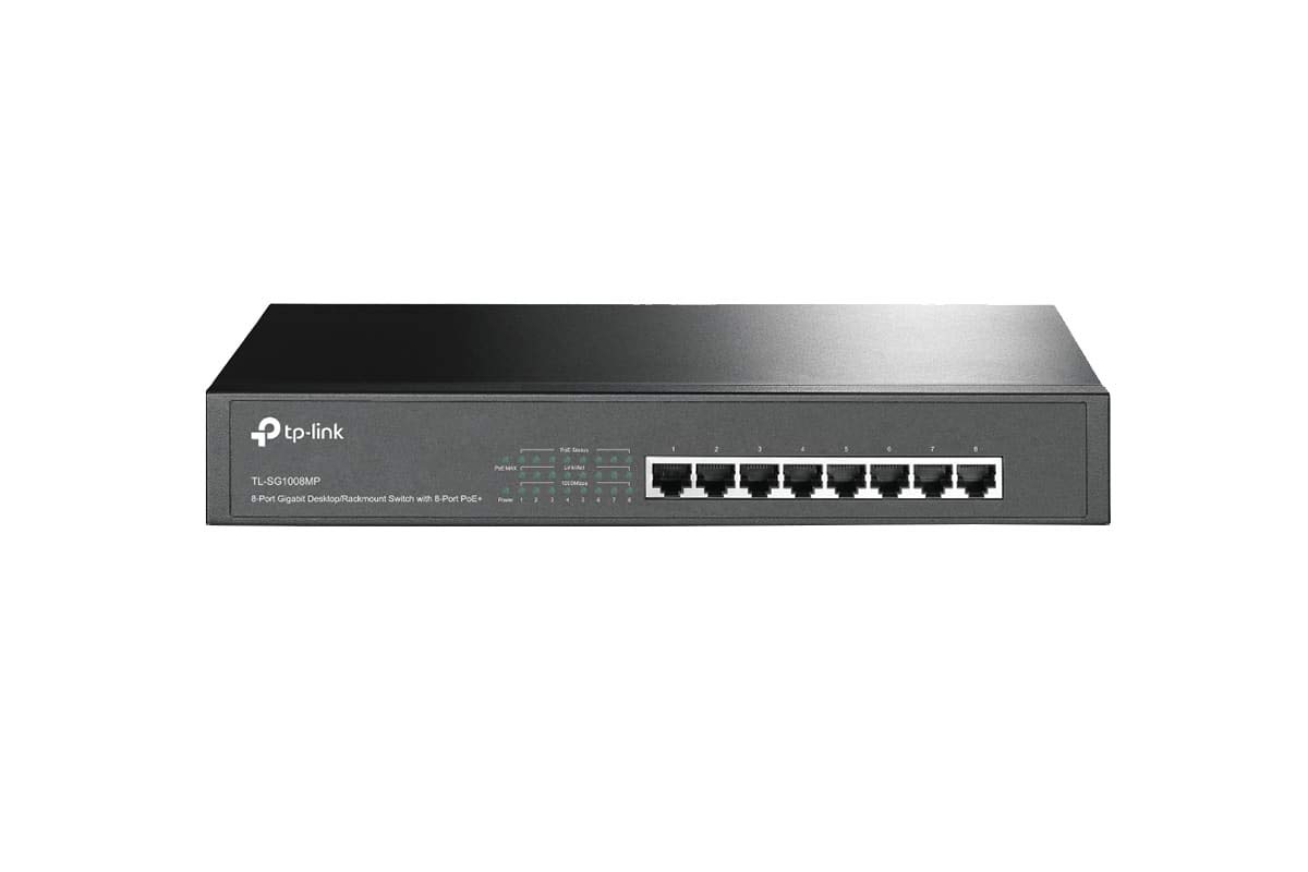 TP-Link 8 Port Smart Desktop and RACKMOUNT Switch GbE(8) POE+(8)5YR WTY ...