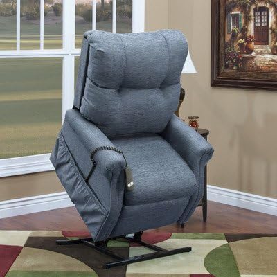2 Position Lift Chair with 2 Way Recline Arm/Head Covers: Yes, Fabric: Ultra 100% Poly - Pine Cone