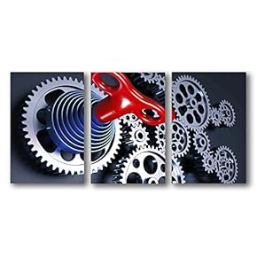 3 Piece Canvas Wall Art for Living Room Bedroom Home Artwork Shiny Diamond Gemstone Paintings Ready to Hang - 16"x24" x 3 Panels