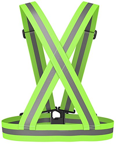 NKTM Reflective Vest Safety Gear HIGH Visibility Great FIT for Running Jogging Cycling Walking in Early Morning and Night (Unisex)