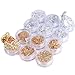 Sindy Mixed 2Pcs Nail Rose Gold Silver Paillette Flake Chip Foil Sequin Power 3D Nail Art Glitter Decoration