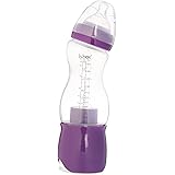 b.box Baby Bottle + Dry Formula Dispenser | Color: Plum Punch | 8 oz. | BPA-Free| Phthalates & PVC Free| Dishwasher Safe
