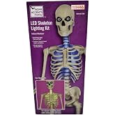 Home Accents Holiday LED 12 ft. Skelly Lighting Kit, Giant-Sized Skelly with LifeEyes LCD Eyes, Skeleton Halloween Lights Outdoor, Halloween Lights for Decorations, Led String Lights