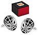 Marvel Spiderman 3 Black and Silver Tone Cufflinks Box Spider Man Cuff Links