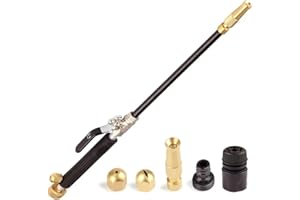 HICKS RIDGE FARM Hicks Ridge Garden Hose Nozzle Sprayer - Heavy Duty High Power Water Wand - Pressure Washer Gun Attachment - Garden Hose Jet Nozzle
