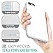 For iPhone 8 Case / iPhone 7 Case - MoKo Liquid Silicone Gel Rubber Slim Fit Shockproof Case with Soft Microfiber Cloth Lining Cushion for Apple iPhone 8 / iPhone 7, White
