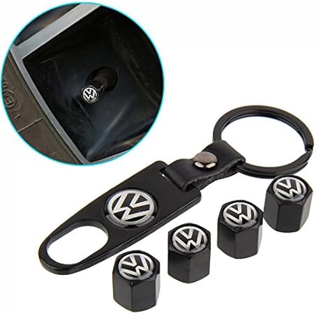 Amazon Volkswagen 車用 エアー バルブ タイヤ エア バルブ キャップ エアバルブ タイヤ エア キャップ 4個 セット C00 60 バルブキャップ 車 バイク