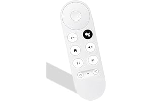 Universal Replacement Voice Remote Control for Chromecast White Device (G9N9N) – Compatible with Google TV Streamer & TV Stic