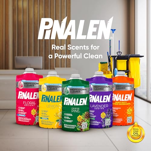 PINALEN HEAVY-DUTY MULTIPURPOSE CLEANER AND DEGREASER – CITRUS SCENT – 172 FL OZ – PROFESSIONAL CLEANING SUPPLIES FOR HOME, OFFICE & COMMERCIAL USE