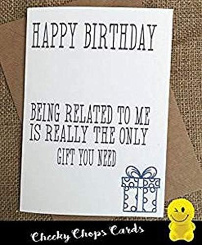 Cheeky Chops C3 Cartes D Anniversaire Grossieres Pour Maman Papa Fils Frere Sœur Cartes Humoristiques Pour 30 40 50 Ans Amazon Fr Fournitures De Bureau