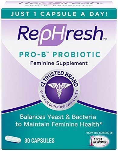 Rephresh Pro-B Probiotic Feminine Supplement. 3 Month Supply- (90 Capsules)