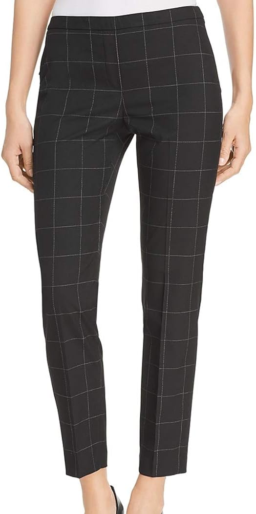 womens black tapered dress pants