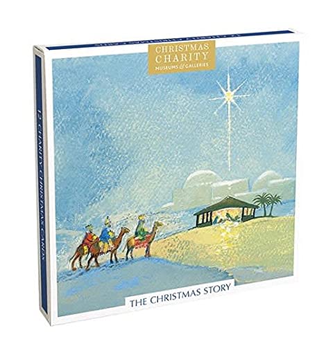 Box of 12 The Christmas Story Greetings Card with White Envelope