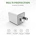 Wall Charger, 2.4A 12W Dual Port Portable Universal USB Wall Charger for...