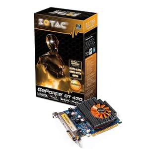 ZOTAC nVidia GeForce GT430 1 GB DDR3 DVI/HDMI/DisplayPort PCI-Express Video Card ZT-40604-10L Click Here