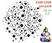 1200 Pcs Wiggle Googly Eyes with Self-adhesive Diameter Range From 4mm-30mm For DIY Craft Masking