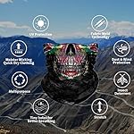 Seamless Neck Gaiter Shield Scarf Bandana Face Mask Seamless UV Protection for Motorcycle Cycling Riding Running Headbands