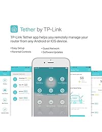 TP Link AC1200 Smart WiFi Route, Negro