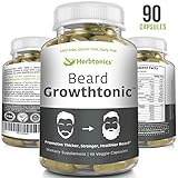 Beard Growth MEN Beard Supplement Vitamin l Facial Hair growth l Men Beard thickness formula with Biotin 5000 mcg, Keratin, B6, B12, B3, Collagen & Essential Vitamins-90 Vegetarian Caps