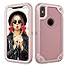 Case for iPhone Xs,iPhone X,Digital Hutty 3 in 1 Shockproof Heavy Duty Full-Body Protective Cover for Apple iPhone Xs 2018,iPhone X 2017 Rose Gold primary