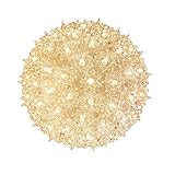 Novelty Lights, Inc. SS100-CL Commercial Grade Indoor/Outdoor Christmas Starlight Sphere, Clear, 100 Light, 7.5