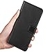 Huawei Mate 9 Case, HOOMIL Premium Leather Case for Huawei Mate 9 Phone Wallet Case Cover (Black)