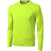 Opna Men's Long Sleeve Moisture Wicking Athletic Safety Work Shirts NEOYL-4XL Yellow