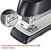 Bonsaii Metal Chrome Stapler, Handheld, Desktop, 20 Sheets Capacity, White/Black (G8701)