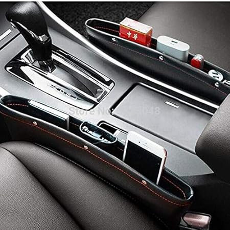 Amazon 車のシート隙間収納ボックスオーガナイザー用プジョー3008トヨタヤリスカローラフォードフォーカス3トゥーランオペルスマートシートイビサフィアット500 ウインカー 車 バイク