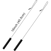 Jakeei 2 Pack 16 inch Puppet Handles Arm Control Rod Metal Puppet Stick Accessory for Small and Large Puppets